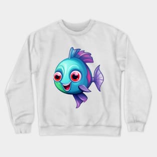 Cute cartoon fish Crewneck Sweatshirt